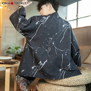 Veste Kimono Marbre - Kimono Japonais