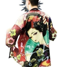 Charger l&#39;image dans la galerie, Veste Kimono Meisha Kimono Cardigan Haori mixte Kimono Japonais 
