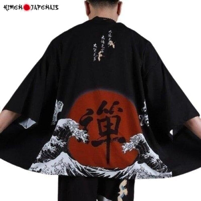 Veste Kimono Samurai Kimono Cardigan Haori mixte Kimonojaponais 
