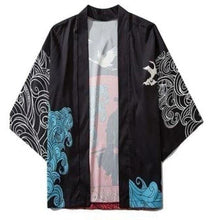 Charger l&#39;image dans la galerie, Veste Kimono Samurai dreams Kimono Cardigan Haori mixte Kimonojaponais 
