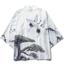 Charger l&#39;image dans la galerie, Veste Kimono Shizen avec motifs japonais, parfaite pour une touche traditionnelle et élégante.
