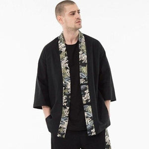 Veste Narogi Homme Sun Kimonos Cardigan Street Mixte Kimonojaponais XL 