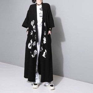 Yukata Couture Yukata Femme Kimono Japonais noir 