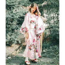Charger l&#39;image dans la galerie, Yukata Femme Cerisiers - Kimono Japonais
