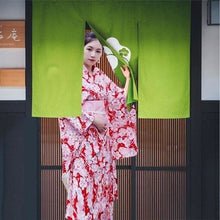Charger l&#39;image dans la galerie, Yukata Femme Fleurs Sakura - Kimono Japonais
