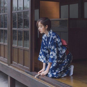 Yukata Femme Mokuso - Kimono Japonais