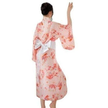 Charger l&#39;image dans la galerie, Yukata Fleur du Japon Kimono sexy Kimonojaponais 
