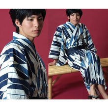 Charger l&#39;image dans la galerie, Yukata Homme Ryokan - Kimono Japonais
