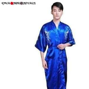 Yukata Japonais Homme Dragon Pyjama Jinbei Homme Kimonojaponais 