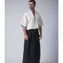 Charger l&#39;image dans la galerie, Yukata Japonais Homme White Samurai Kimono Homme Kimono Japonais 
