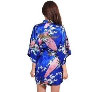 Yukata WAKA Yukata Femme Kimonojaponais Bleu ocean L 