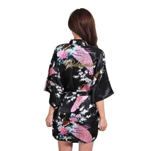 Yukata WAKA Yukata Femme Kimonojaponais Noir L 