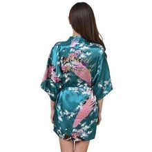 Charger l&#39;image dans la galerie, Yukata WAKA Yukata Femme Kimonojaponais Vert fonce L 
