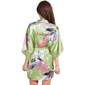 Yukata WAKA Yukata Femme Kimonojaponais Vert M 