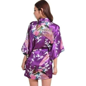 Yukata WAKA Yukata Femme Kimonojaponais Violet M 