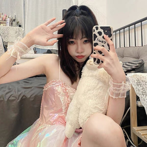 Robe Kawaii Sexy Babydoll Holographique Kimono Sexy