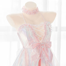 Charger l&#39;image dans la galerie, Robe Kawaii Sexy Babydoll Holographique Kimono Sexy
