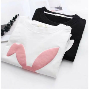 Sweat-Shirt Kawaii Lapin Blanc Harajuku Pull Hoodies Mangas