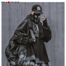 Charger l&#39;image dans la galerie, Techwear Black PARKA - Kimono Japonais
