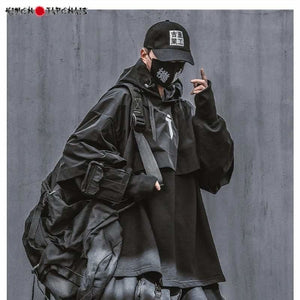 Techwear Black PARKA - Kimono Japonais