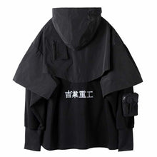 Charger l&#39;image dans la galerie, Techwear Black PARKA - Kimono Japonais
