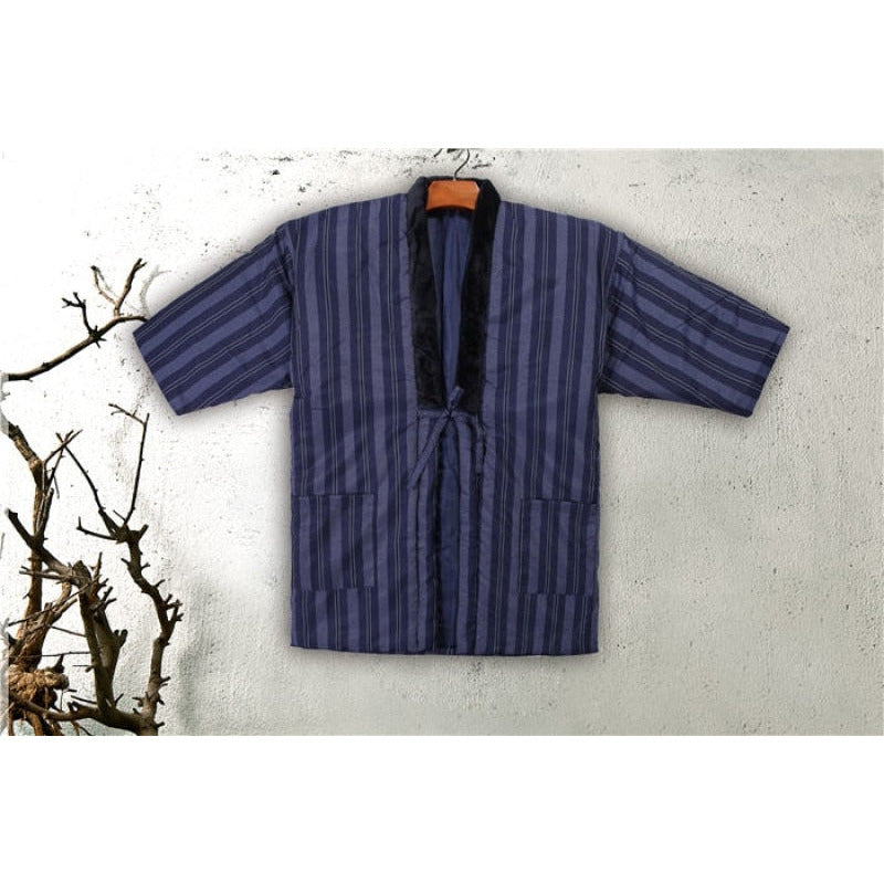 Veste Hanten Femme Style Kimono - Matelassée, 100% Coton - Manteau D'hiver Court Décontracté